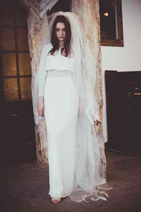 Cosmopolka Wedding Karolina Twardowska Design Brautkleid mit langen Ärmeln