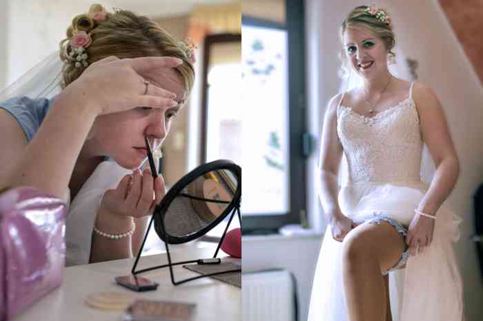 motiv pictures zeigt Braut beim Getting-ready Styling