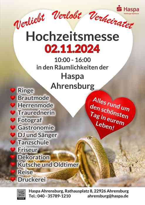 Hochzeitsmesse Haspa Ahrensburg